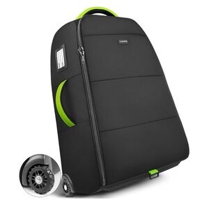 Padded Stroller Travel Bag w/ Wheels for Airplane, Fits Nuna Mixx Next/Triv Next